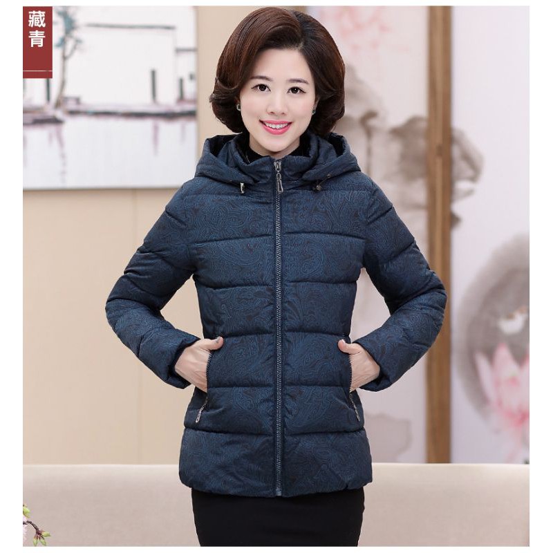 Áo Khoác Phao Mùa Đông Họa Tiết Hoa Chìm, Hàng Cao Cấp Cực Ấm Làm Quà Tặng Cho Mẹ,Cho Bà | BigBuy360 - bigbuy360.vn