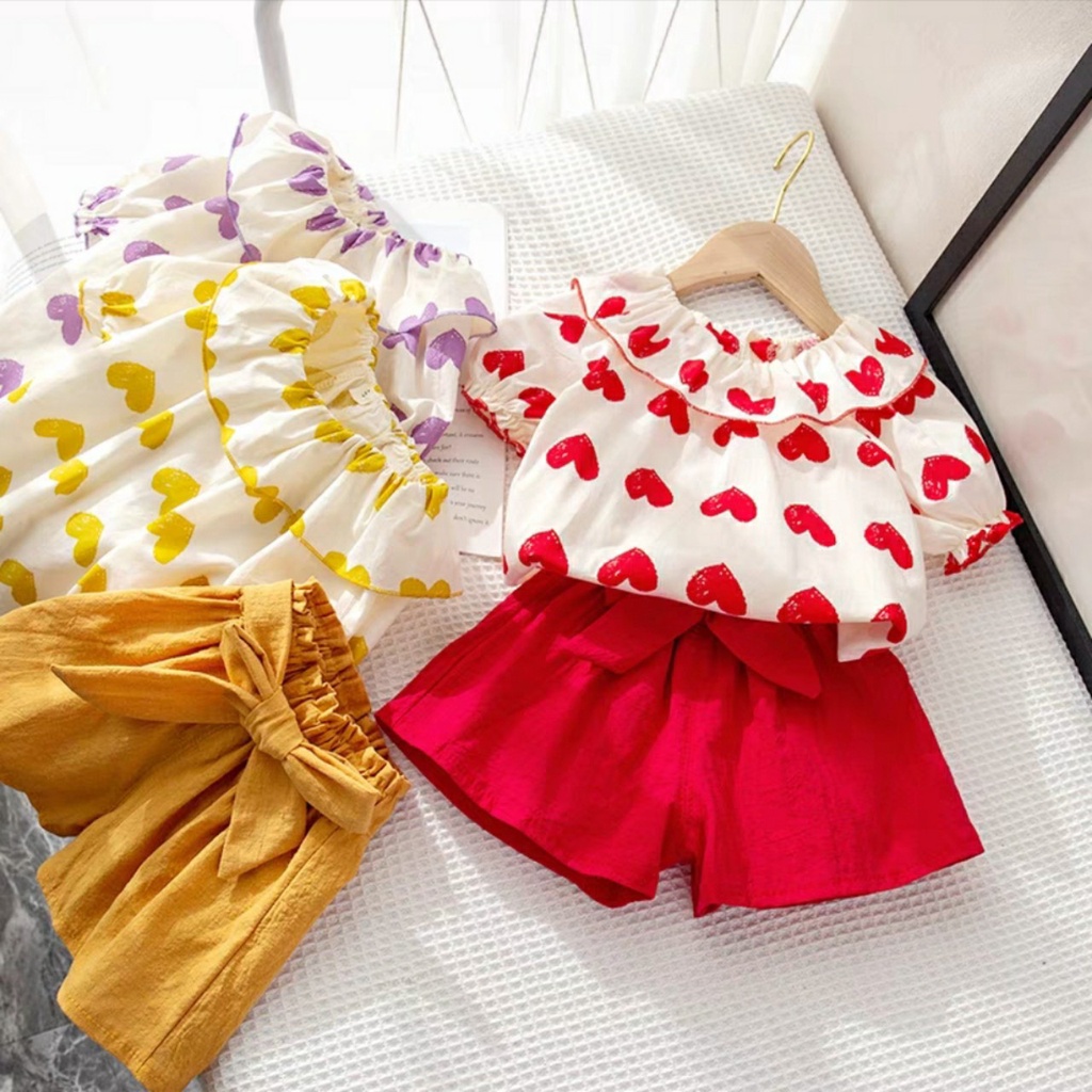 Bộ đũi mềm chun ngực cho bé gái 8-20kg