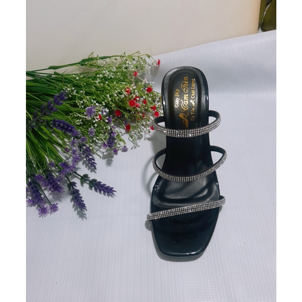 Ảnh thật giày cao gót nữ size nhỏ 33, 34 đến size lớn 40, 41, 42, 43, 44 cao 9 phân gót trong, bảo hành 2 năm