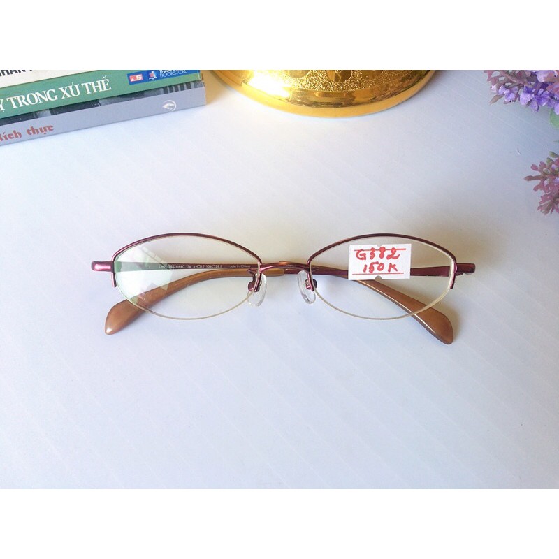 G382: Gọng kính si Nhật thương hiệu Jins (MLLMN-15S-044C), made in China.