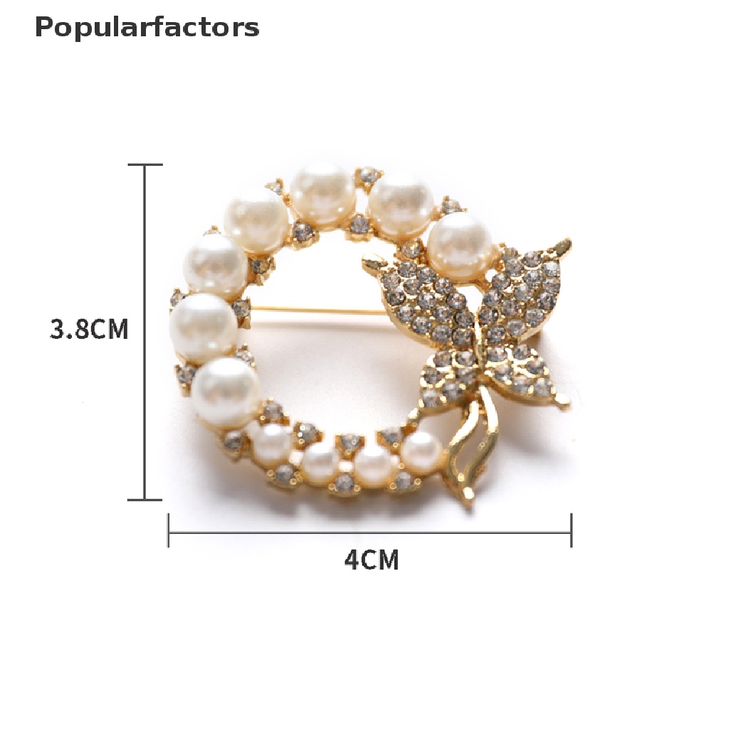 Ghim cài áo hình bướm và ngọc trai thanh lịch