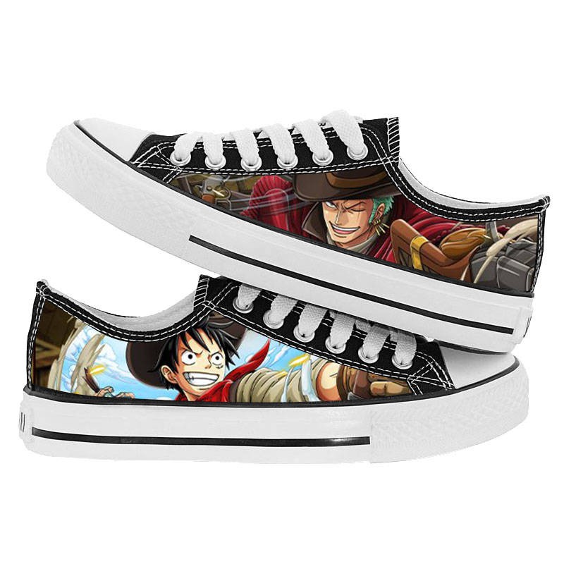 One Piece Canvas Graffiti Anime giày nam | BigBuy360 - bigbuy360.vn