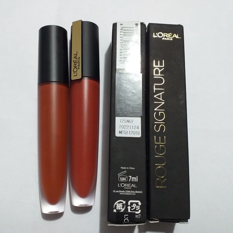 Son Lì Mượt Môi Rouge Signature #151 I Insist Đỏ Đất Tươi L'Oréal Paris 7ml