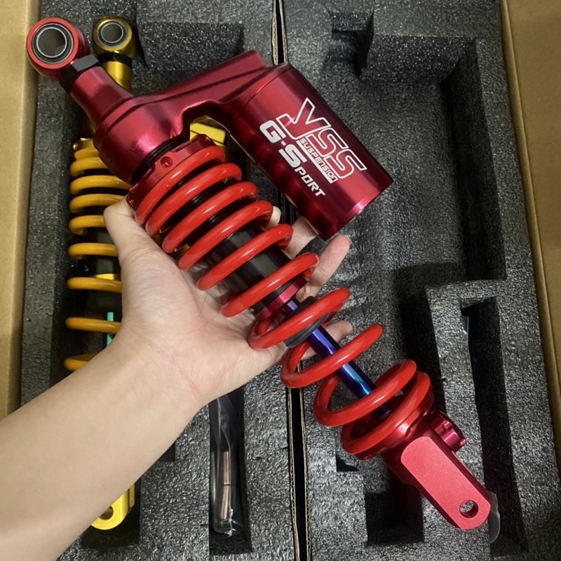 Phuộc nhún sau Yss bình dầu khắc gắn cho các xe tay ga 1 phuộc Vario Click Vision Janus Lead ...