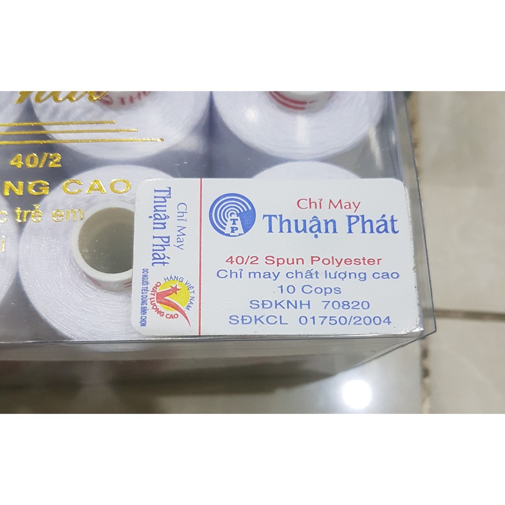 Lốc 10 cuộn chỉ may Thuận Phát chất lượng