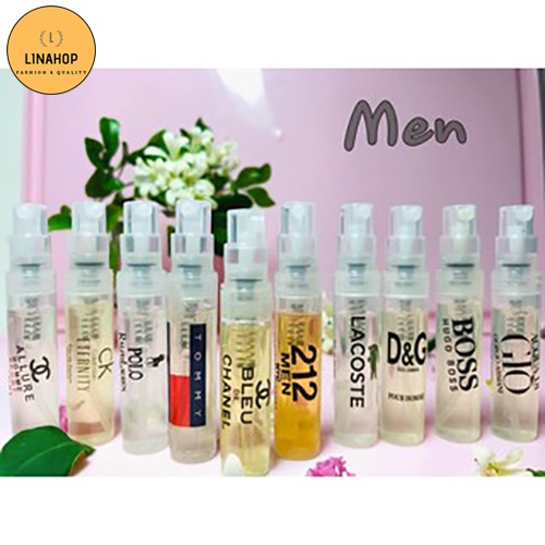 Nước hoa test mini 3 ML dạng chấm đủ mùi dành cho Nam giới
