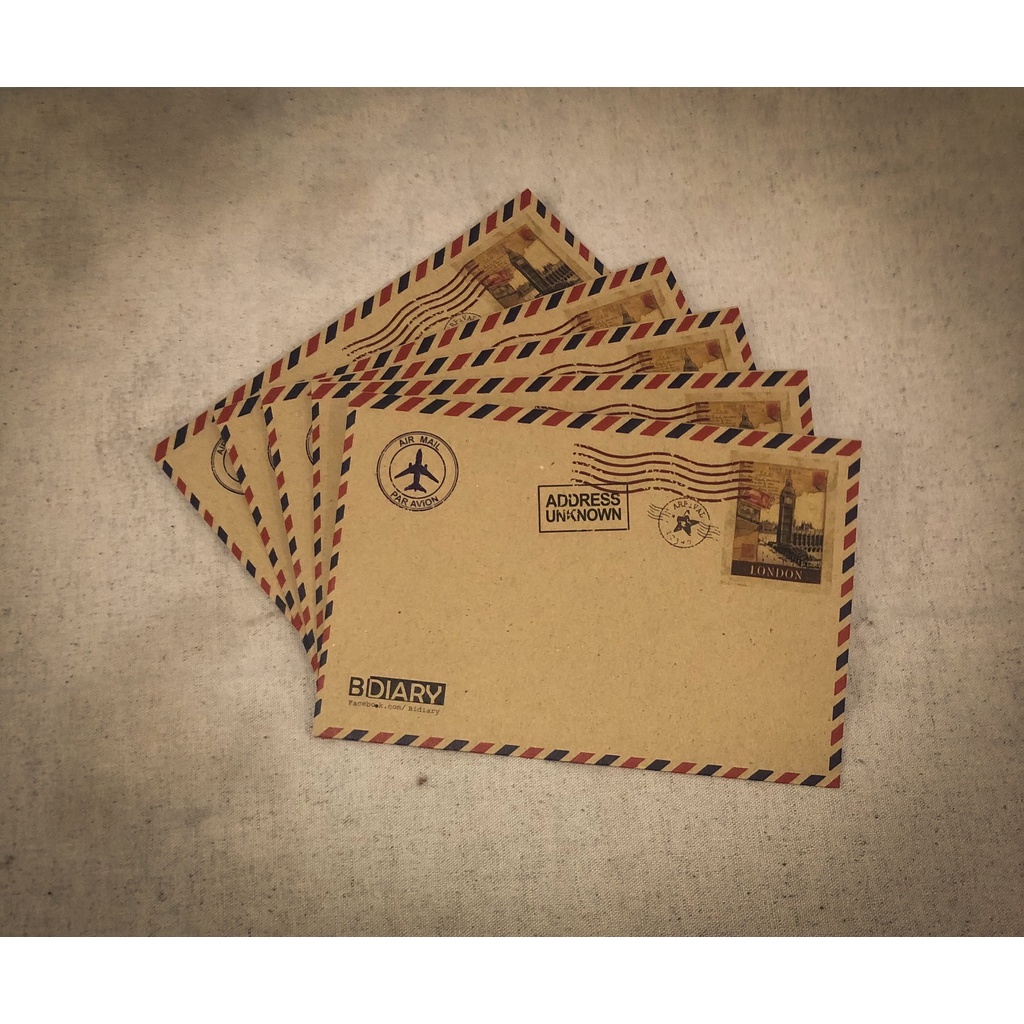 Set 100 bao thư vintage phong cách châu Âu - cổ điển và sang trọng