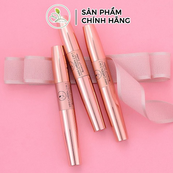 Chuốt Mi Mini Garden 2 In 1 Mascara & Eyeliner Mau Khô Giữ Nếp Mi Dài Cong Mướt PV992