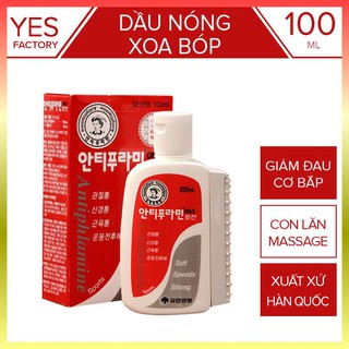 DẦU NÓNG XOA BÓP ANTIPHLAMINE HÀN QUỐC 100ML