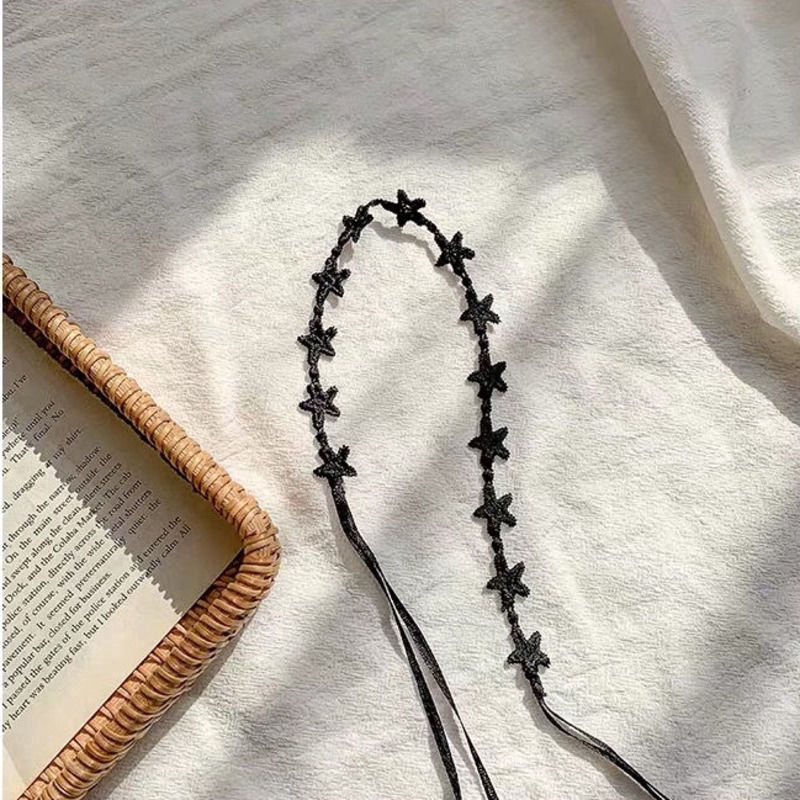 Vòng Cổ Choker Ren Mặt Ngôi Sao Đơn Giản