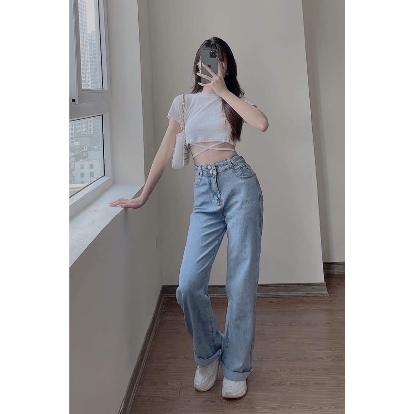 ÁO CROPTOP NỮ FORM ÔM DÂY CỘT EO (CÓ FREESIZE