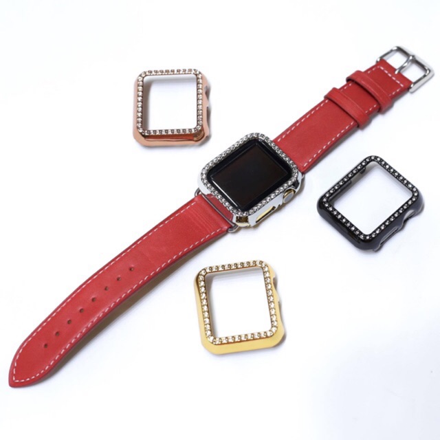 Ốp viền mặt Apple watch đính đá cực đẹp