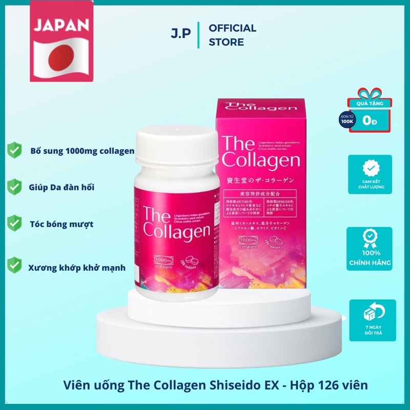 🔥BIG SALE🔥 [ Mẫu Mới ] Viên Uống The Collagen Shiseido EX 126 Viên Nhật Bản (Hàng Chính Hãng)