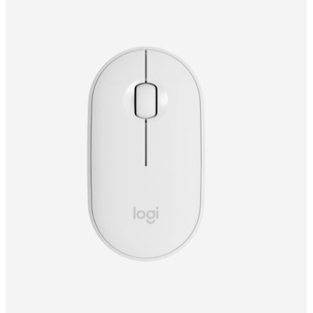 Chuột không dây Logitech Pebble M350 (Trắng/Đen/Hồng) Kết nối Bluetooth hoặc đầu thu 2.4 GHz