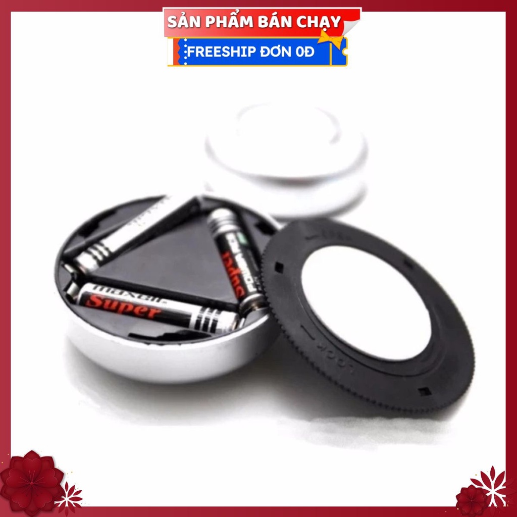 #Đèn Led Dán Tường 3 Bóng - Gắn Tủ Quần Áo Phòng Ngủ, Tủ Bếp (Bạc) - Dùng Pin AAA