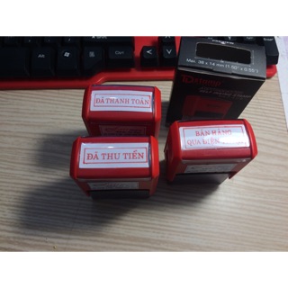 Combo 5 dấu tên/ dấu giáo viên/ dấu 1-2 dòng +mực