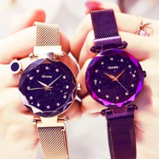 Đồng hồ nữ chính hãng Ulzzang dây thép lụa nam châm