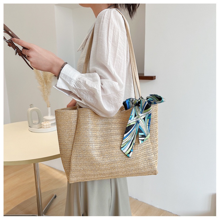 Túi Xách Đeo Vai Mùa Hè 2022 Có Khăn Lụa Thời Trang Cho Nữ