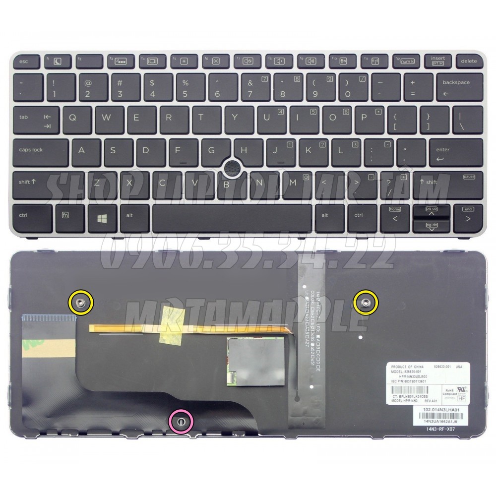 (KEYBOARD) BÀN PHÍM LAPTOP HP 820 G3 dùng cho Elitebook 725 G3, 725 G4, 820 G3, 820 G4