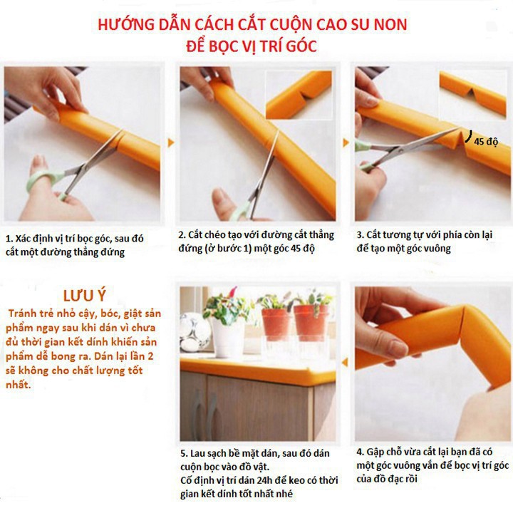 cuộn xốp bọc cạnh bàn 2m bảo về trẻ em - dây cao su mềm che bịt cạnh bàn, ghế an toàn cho bé