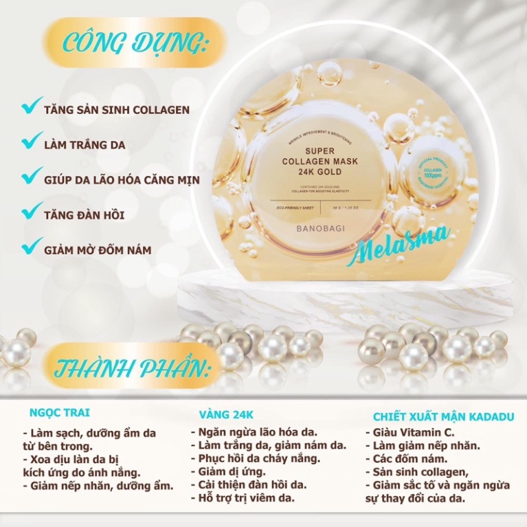 Mặt nạ Banobagi Super Collagen Mask mẫu mới