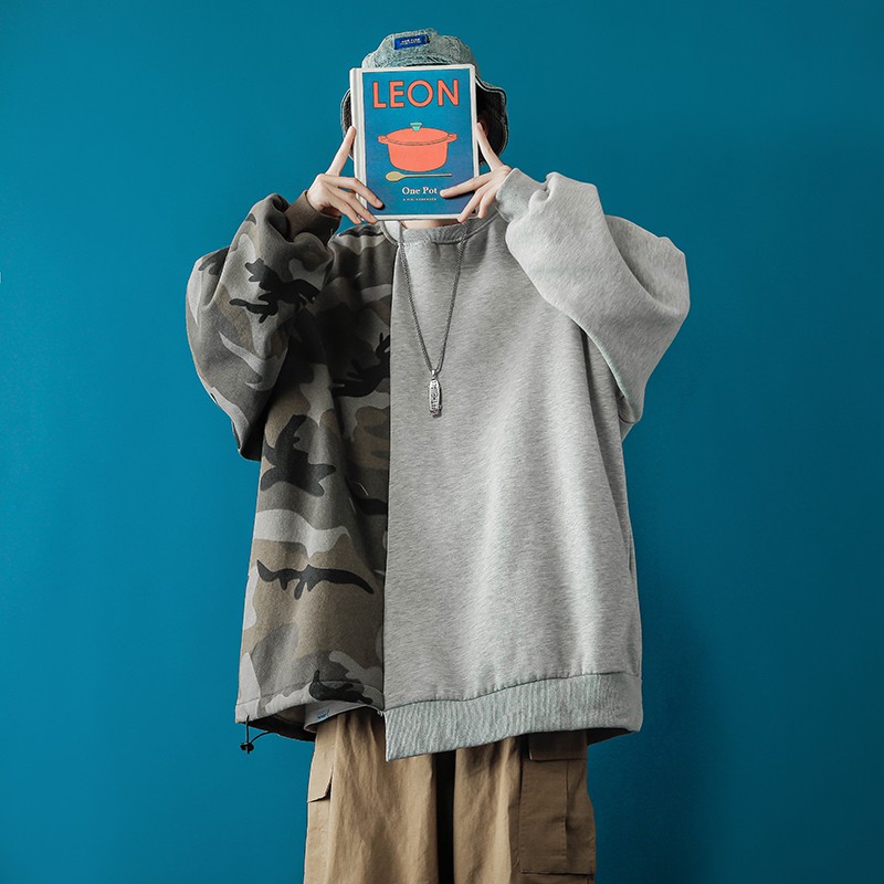 (A5) Áo nỉ sweater unisex mix 2 màu size M đến 2XL (kèm ảnh thật) | BigBuy360 - bigbuy360.vn