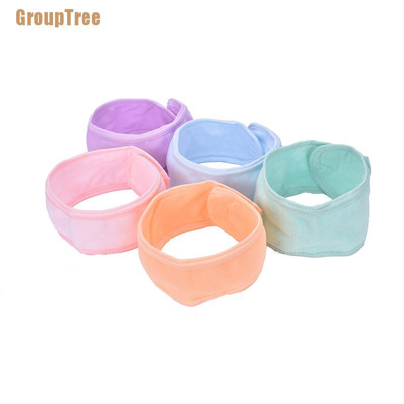 Băng Đô Mềm Co Giãn Thấm Hút Mồ Hôi Dùng Rửa Mặt / Trang Điểm Cho Nữ
