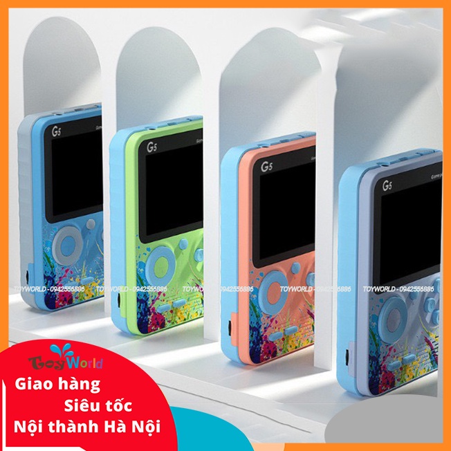 Máy Chơi Game Cầm Tay G5 Cổ Điển 500 Trò Chơi Kèm 1 Tay Cầm