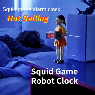 Squid game game - đồng hồ báo thức hình mực chơi game