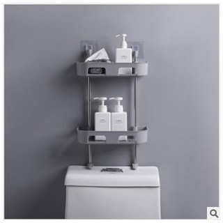 Kệ Nhà Tắm, BỒN CẦU TOILET 2 TẦNG KHUNG INOX Dính Tường Siêu ChắC