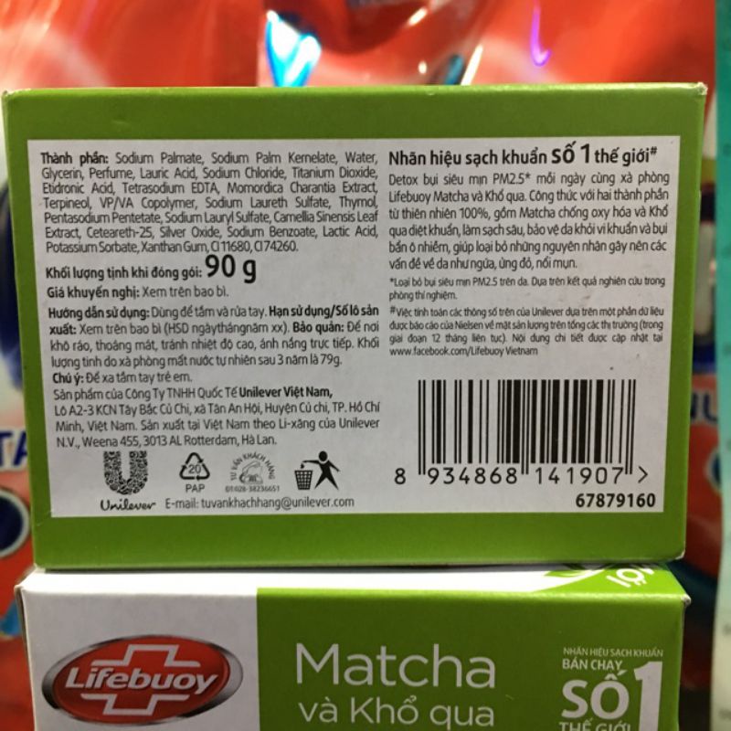 Xà Bông Lifebuoy Matcha Và Khổ Qua 90g