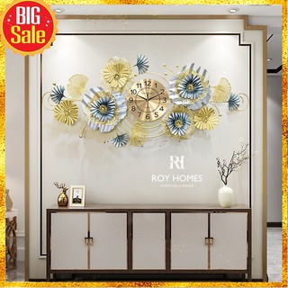 📢 đồng hồ treo tường, đồng hồ trang trí hoa decor