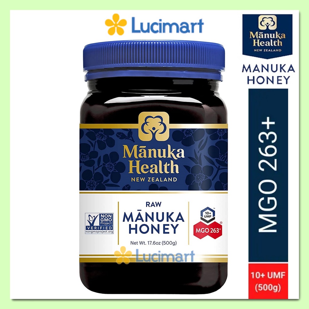 Mật ong manuka Manuka Health MGO 263+ Manuka Honey Blend 500g [Hàng Mỹ hạn dùng 2025]