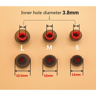 Nút Cao Su Bọc Tai Nghe inear Loại Tốt, Lõi 3.8mm Có Màu