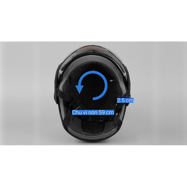 Mũ bảo hiểm xe máy Asia MT117K nhiều màu, mũ bảo hiểm kiểu dáng thể thao Asia MT117K