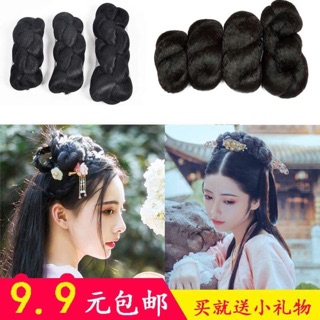 Búi tóc cổ trang xoắn ngang cỡ trung