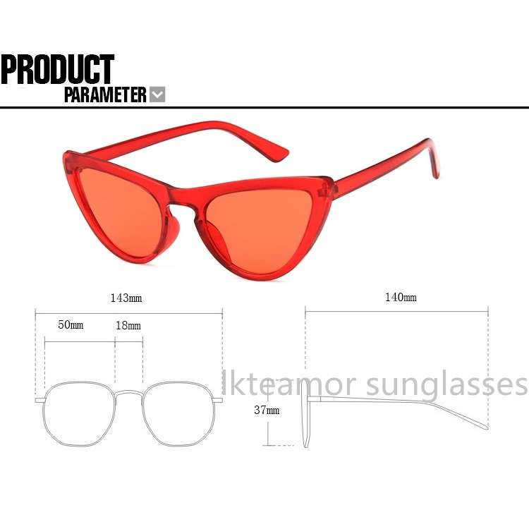 Kính mát hình mắt mèo chống tia UV400 cho Nữ