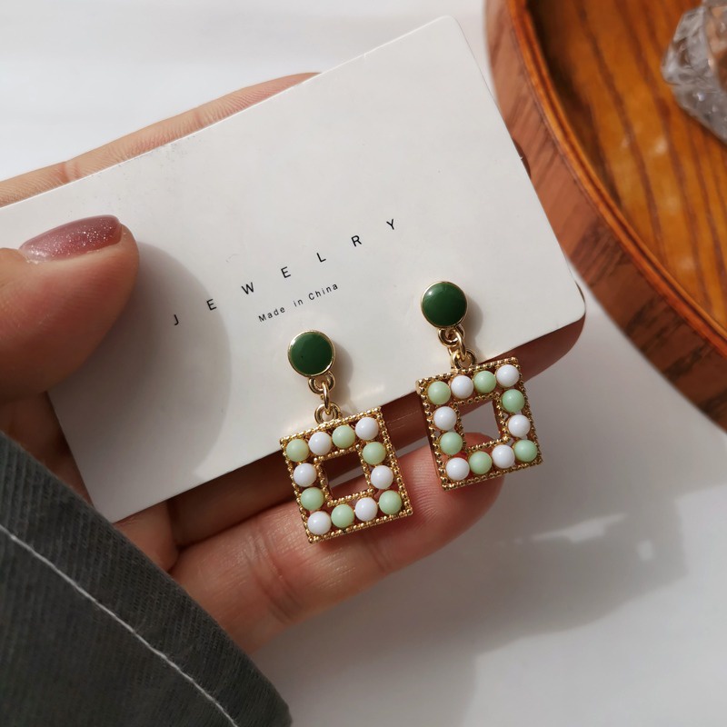 Bông tai hình học cá tính, mới lạ cho nữ