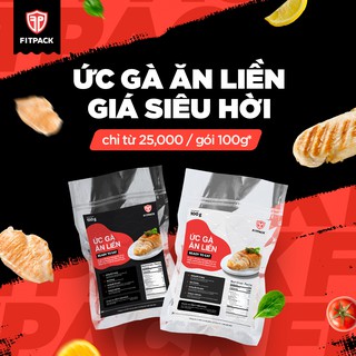 [HN Hoả Tốc] COMBO 1kg ỨC GÀ ĂN LIỀN 100g (mix vị)