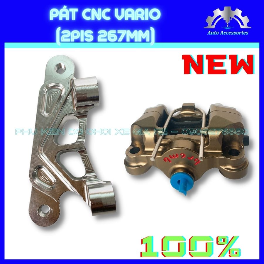 (HOT HOT) VARIO ĐĨA size 267mm 220mm Heo Dầu BRCMBE 2piston, Heo Trước KÈM PÁT Trước sẵn theo xe, lắp đặt như Zin