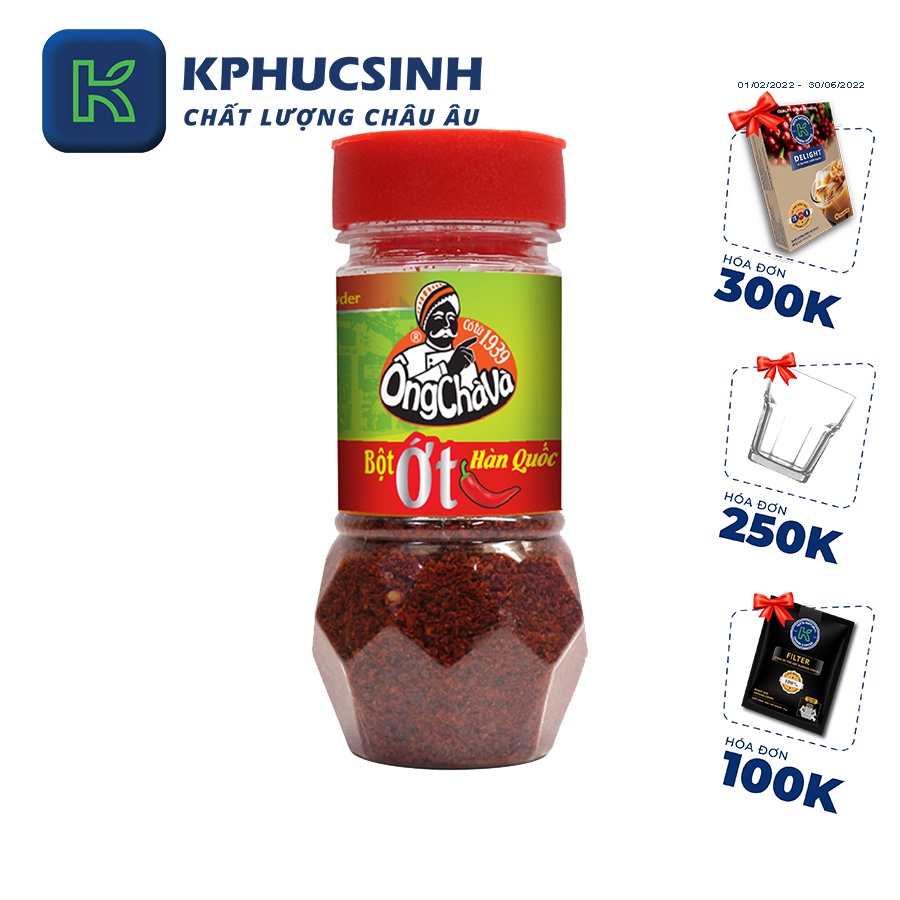 Bột ớt kiểu hàn quốc 40g KPHUCSINH - Hàng Chính Hãng