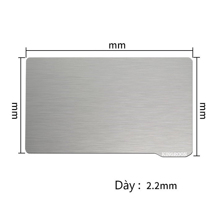 Tấm bàn in thép đàn hồi gỡ mẫu đơn giản dành cho máy In 3D DLP Resin Anycubic, Elegoo, Creality, Phrozen,...