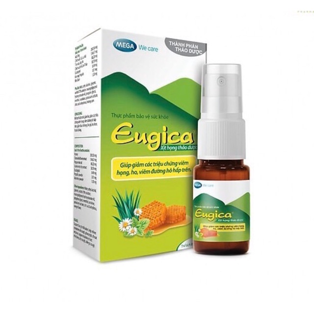 Eugica - xịt họng thảo dược (Mega We Care)