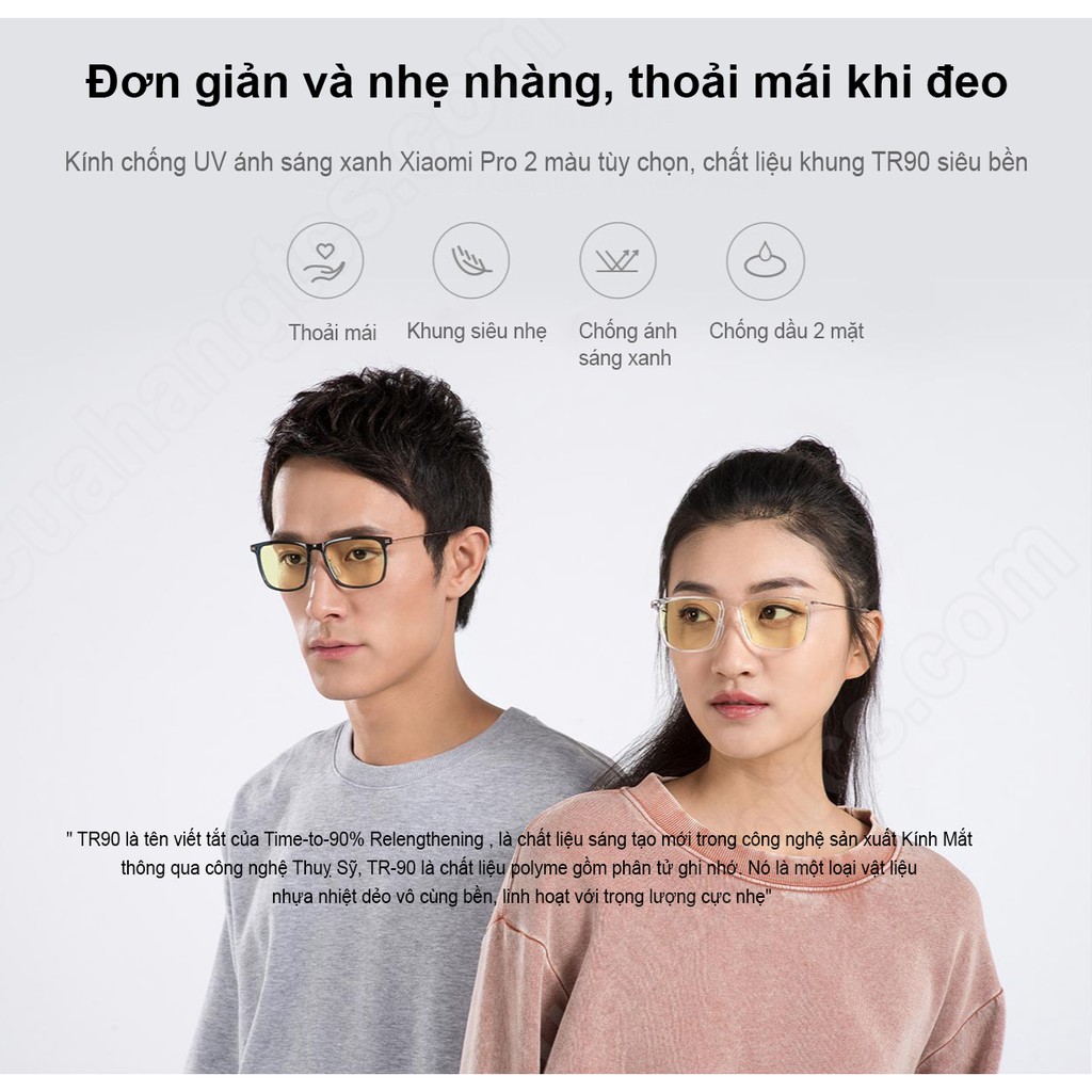 KÍNH CHỐNG UV ÁNH SÁNG XANH XIAOMI PRO HMJ02TS