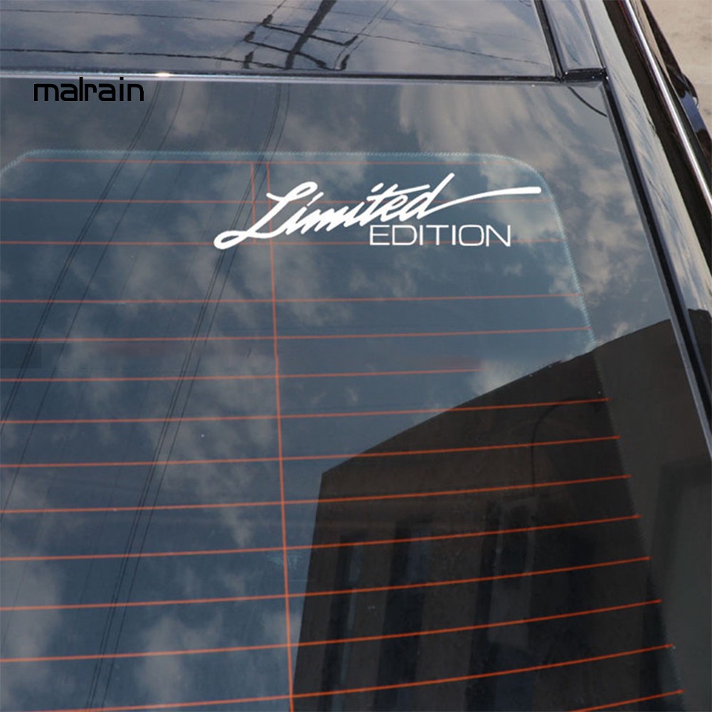 Sticker hình chữ Limited Edition trang trí cho xe hơi sành điệu cao cấp