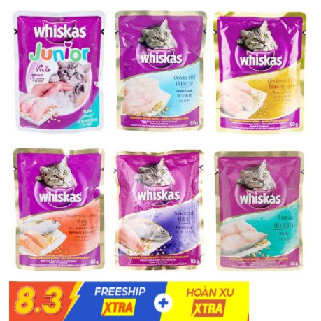 Thức ăn Pate Whiskas cho mèo 85gram