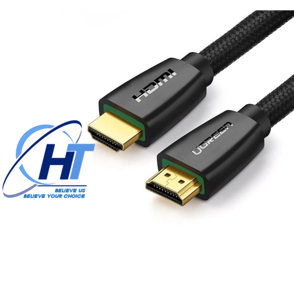 Cáp HDMI 2.0 Ugreen 40415 12m Hỗ trợ 3D Và Độ Phân Giải 4K