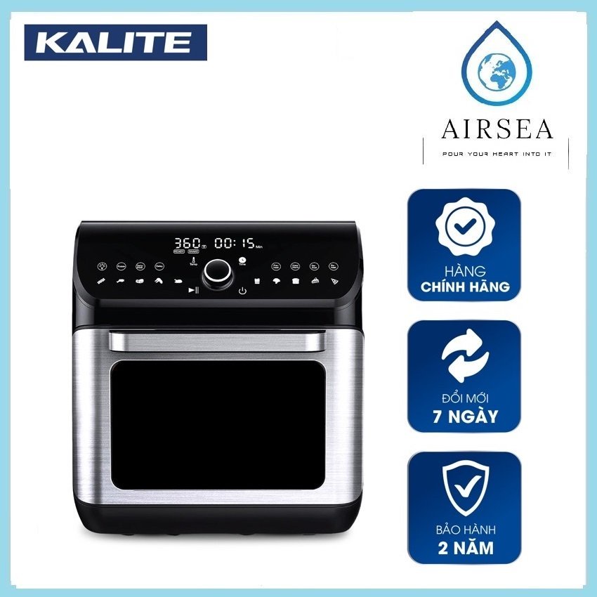 Nồi Chiên Không Dầu Kalite KL 1200 Dung Tích 12L Công Suất 1800W Ướp Gà Nướng Nguyên Con