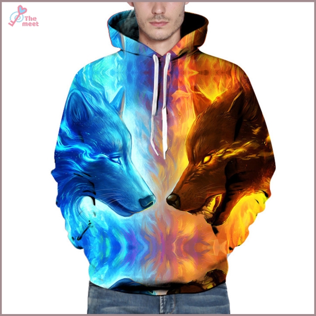Áo hoodie thời trang in hình chó sói 3d độc đáo | BigBuy360 - bigbuy360.vn