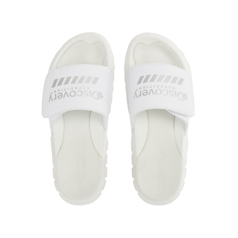 [CHÍNH HÃNG] Dép quai dán DISCOVERY - màu *White/Silver* - CODE: DXLP2101N WHS